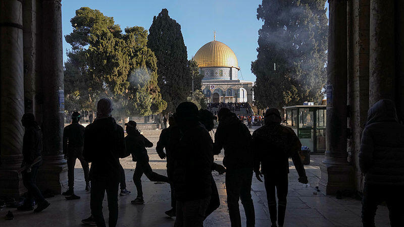צילום: AP התפרעויות בהר הבית