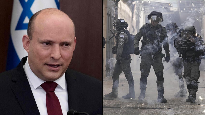Bennett, clashes in Jerusalem (Photo: AP, AFP) עימותים בירושלים