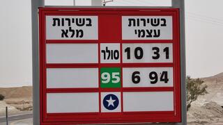 מחיר ליטר סולר בתחנה של חברת דלק בערבה