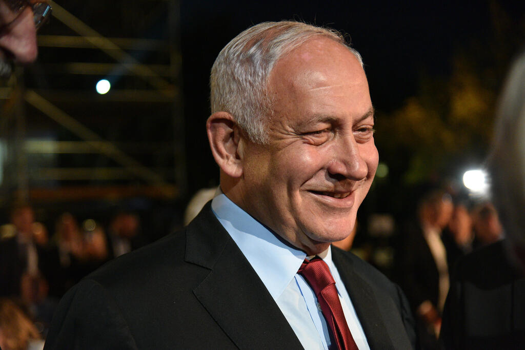 "צריך לעמוד בראש". נתניהו (צילום: יואב דודקביץ') טקס יום הזיכרון לשואה ביד ושם