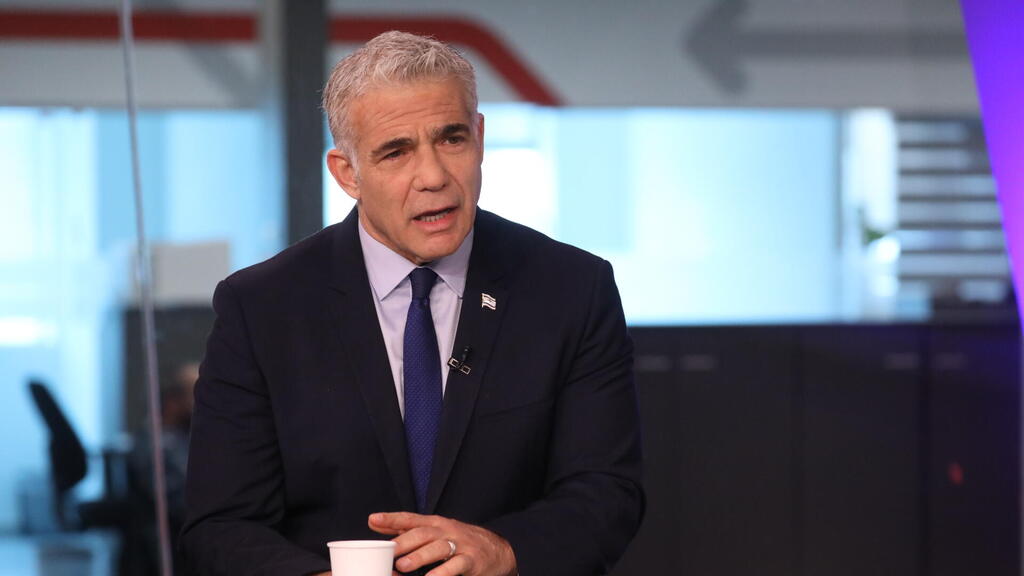 Foreign Minister Yair Lapid responds to comments made by Russia's Sergey Lavrov on Hitler having Jewish blood, on Monday (Photo: Shaul Golan) יאיר לפיד