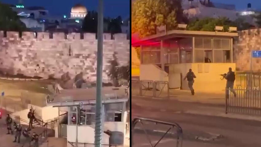 זירת האירוע בשער שכם