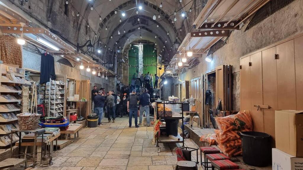 צילום: דוברות המשטרה זירת ניסיוון הפיגוע