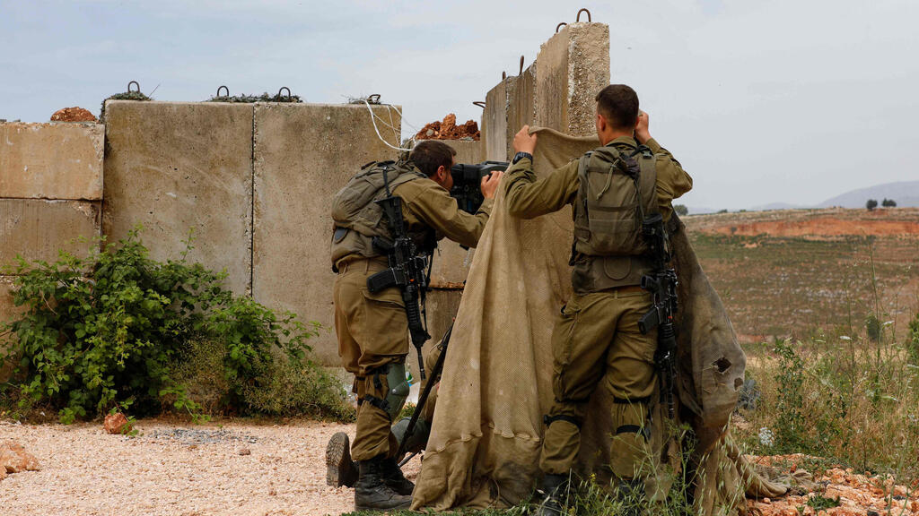 IDF troops on the Israel-Lebanon border (Photo: AFP) חיילי צה"ל בגבול לבנון