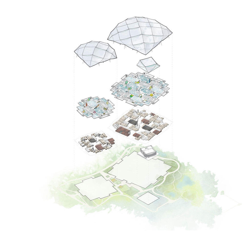 תוכנית הקמפוס BAY VIEW של גוגל (heatherwick.com) תוכנית גוגל