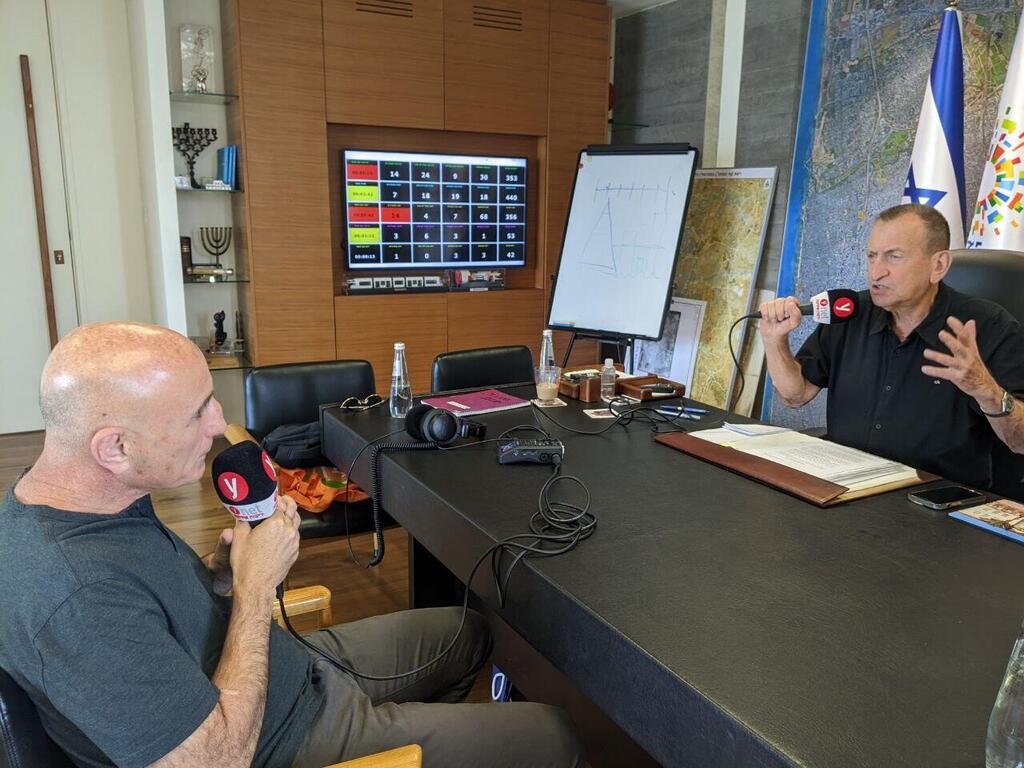 רון חולדאי ועפר שלח. ניסיון כמעט דון-קישוטי לנהל את העיר מול שלטון מרכזי עם מאה אחוז סמכויות וכמעט אפס יכולת תכנון וביצוע (צילום: רון טוביה) עפר שלח רון חולדאי האמת היא