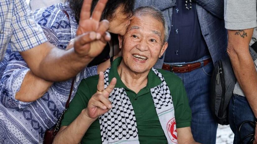 Kozo Okamoto, the only surviving member of the three-man Japanese Red Army commando that killed 26 people in Israel's Lod airport on May 30, 1972 (Photo: AFP) Kozo Okamoto (L) -- the only surviving member of the three-man Japanese Red Army commando that killed 26 people in Israel's Lod airport on May 30, 1972