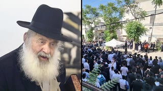 הספדים ליד ביתו של אורי זהור