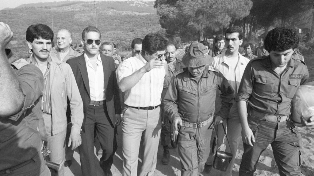 צילום: ארכיון צה"ל במשרד הביטחון ביקורים וכנסים שנערכו בלבנון ובארץ בנושא