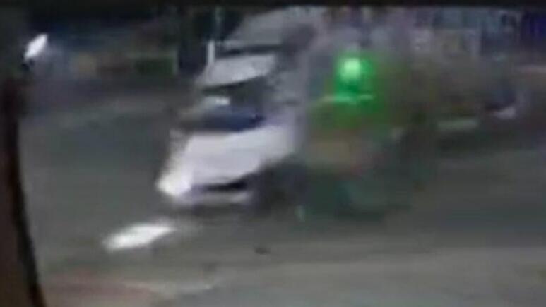 הניידת מתהפכת באעבלין זירת התהפכות הניידת