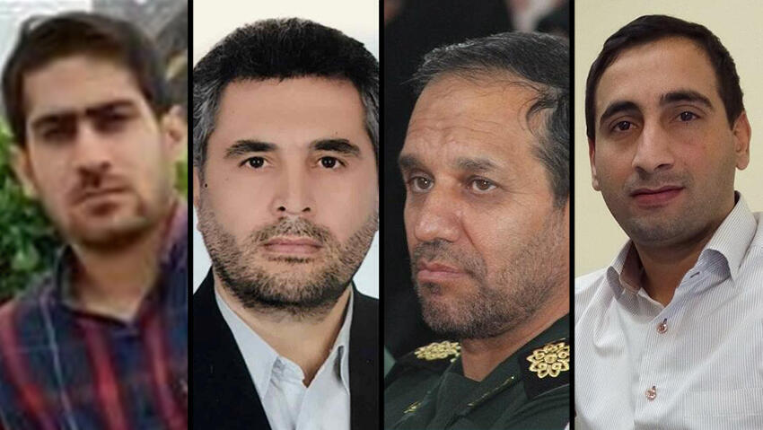Killed Iranian officials - Siad Khodai, Dr. Kamran Malapur, Mansour Rasooli, Dr. Ayub Antzari,Hassan איוב אנטזארי, מנצור רסולי, חסן סיאד חודאי וקמרן מלאפור