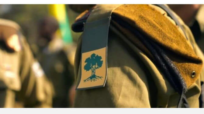 The Golani symbol and the affiliated brown beret (Photo: Facebook) הפוסט שפורסם למציאת תורם ליוסי