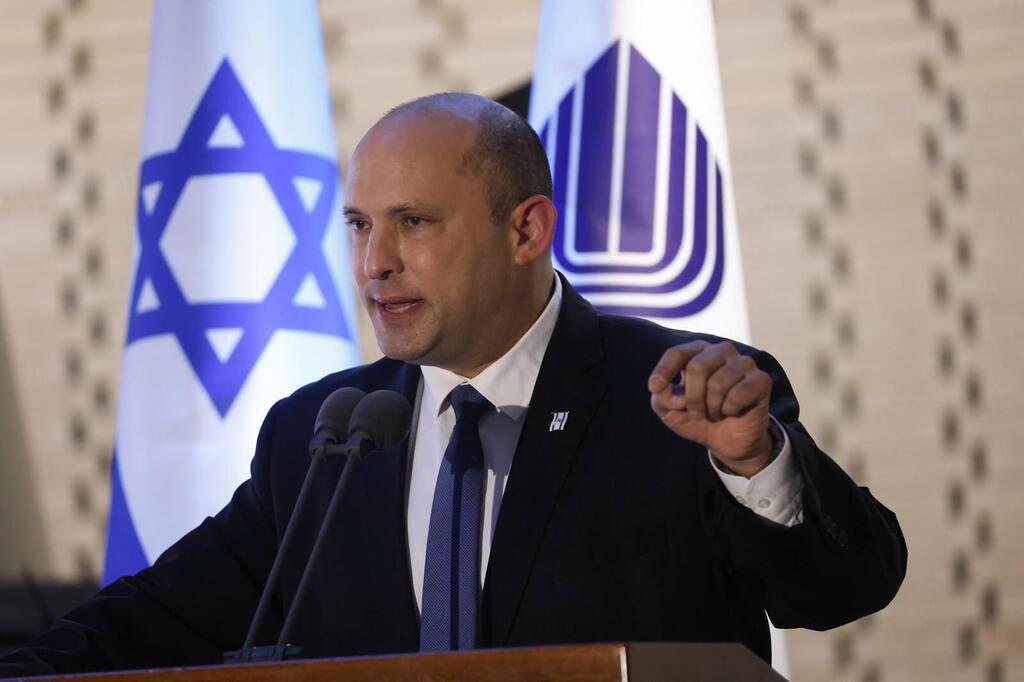 Prime Minister Naftali Bennett (Photo: Olivier Fitoussi/Flash90) בנט בטקס אזכרה לחללי מלחמת שלום הגליל