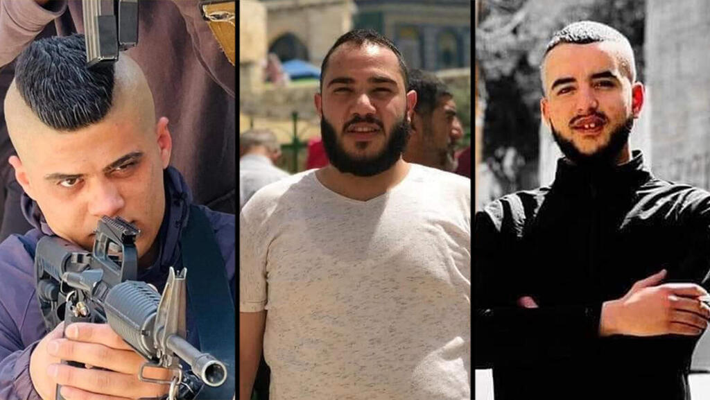שלושת המחבלים שחוסלו בתקרית האחרונה בג'נין יוסף סלאח, לית' אבו סרור ובראא' לחלוח