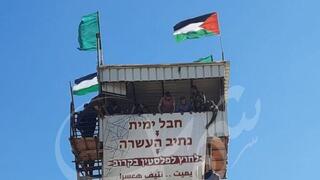 מגדל התצפית המאולתר של חמאס בגבול רצועת עזה
