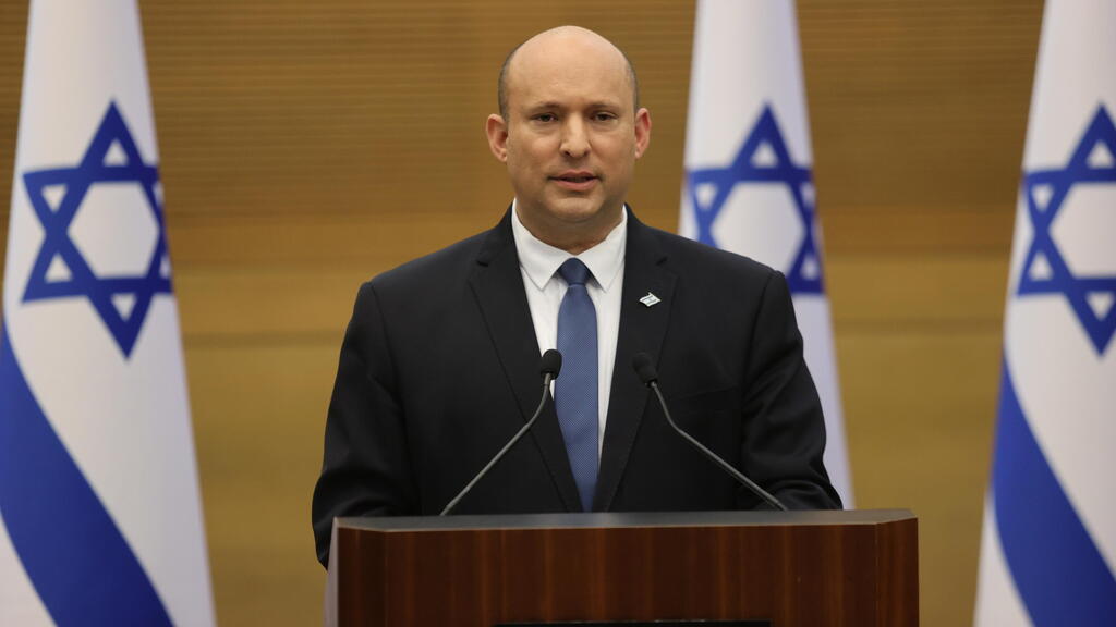 נפתלי בנט. לא נשמע מיואש כשהודיע על ההליכה לבחירות (צילום: אלכס קולומוסיקי) נפתלי בנט בהצהרות לתקשורת