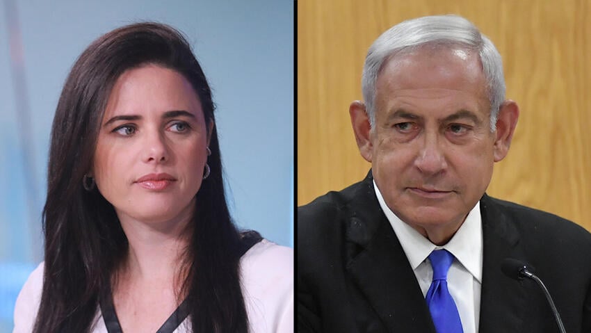 Ayelet Shaked and Benjamin Netanyahu (Photo: Yoav Dudkevitch, Dana Kopel) Ayelet Shaked and Benjamin Netanyahu
