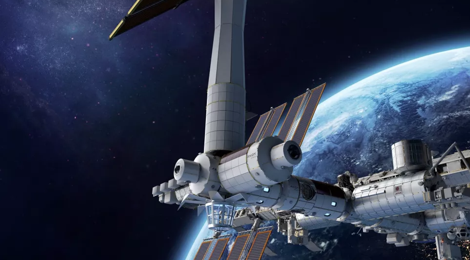 הדמיה של תחנת החלל המיועדת של אקסיום (הדמיה: Axiom Space) הדמיה של תחנת החלל המיועדת