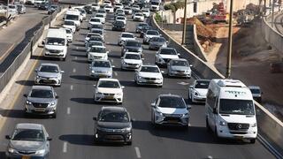 פקקים בגשר השלום כביש 1