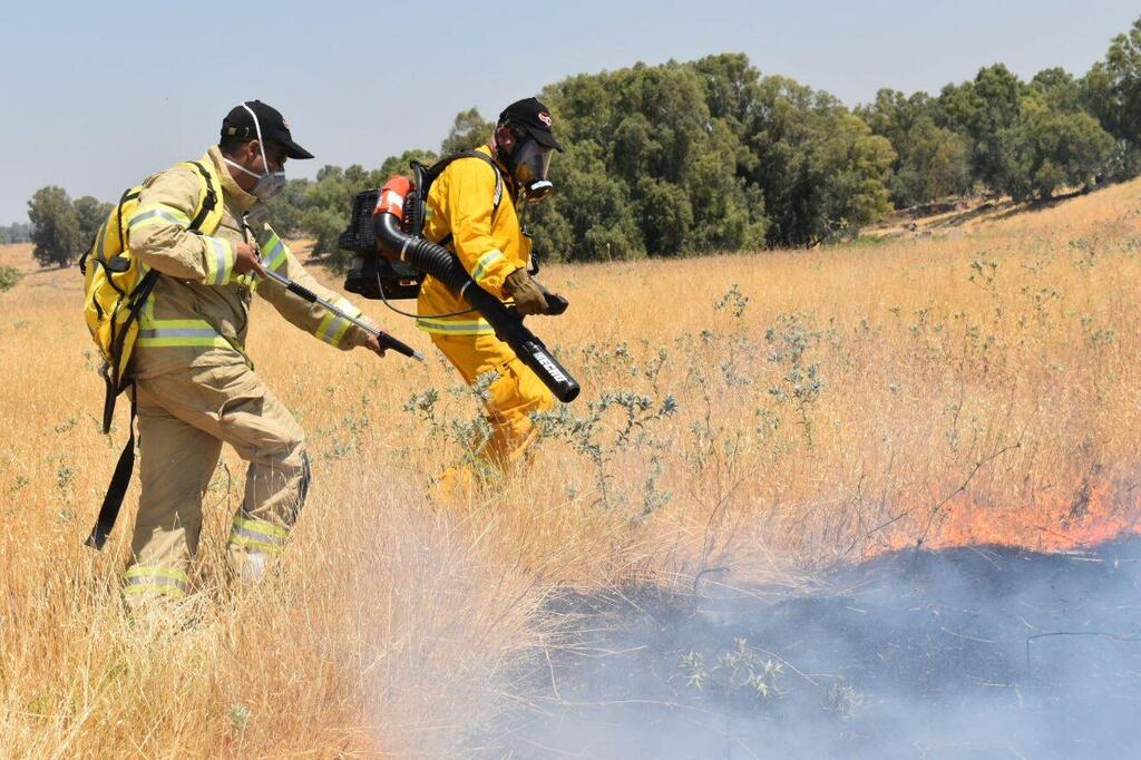 צילום: כבאות והצלה מחוז צפון השריפה בין מנרה ליפתח