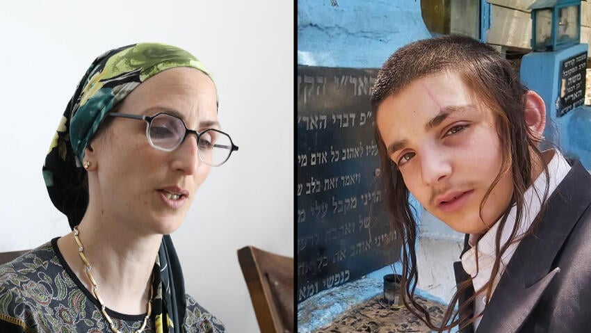 "חוסר הוודאות מאיים עלי". מוישי קליינרמן ואמו גיתי (צילום: שאול גולן, באדיבות המשפחה) הוריו של מוישי