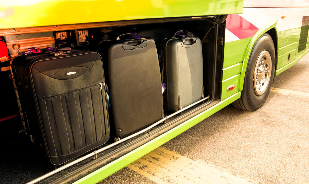 אוטובוס מטען מזוודות נסיעה חופש