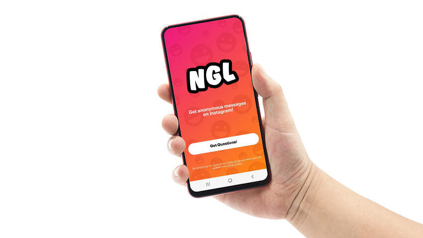 אפליקציית NGL (עיבוד תמונה. צילום: NGL, Shutterstock) אפליקציית NGL