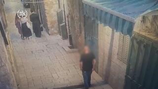תיעוד מעצר החשוד בעיר העתיקה