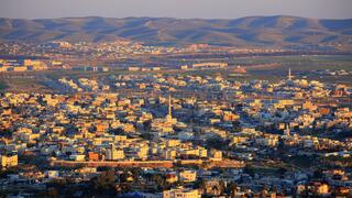 A view of the Bedouin city of Rahat, in Israel’s Negev Desert 