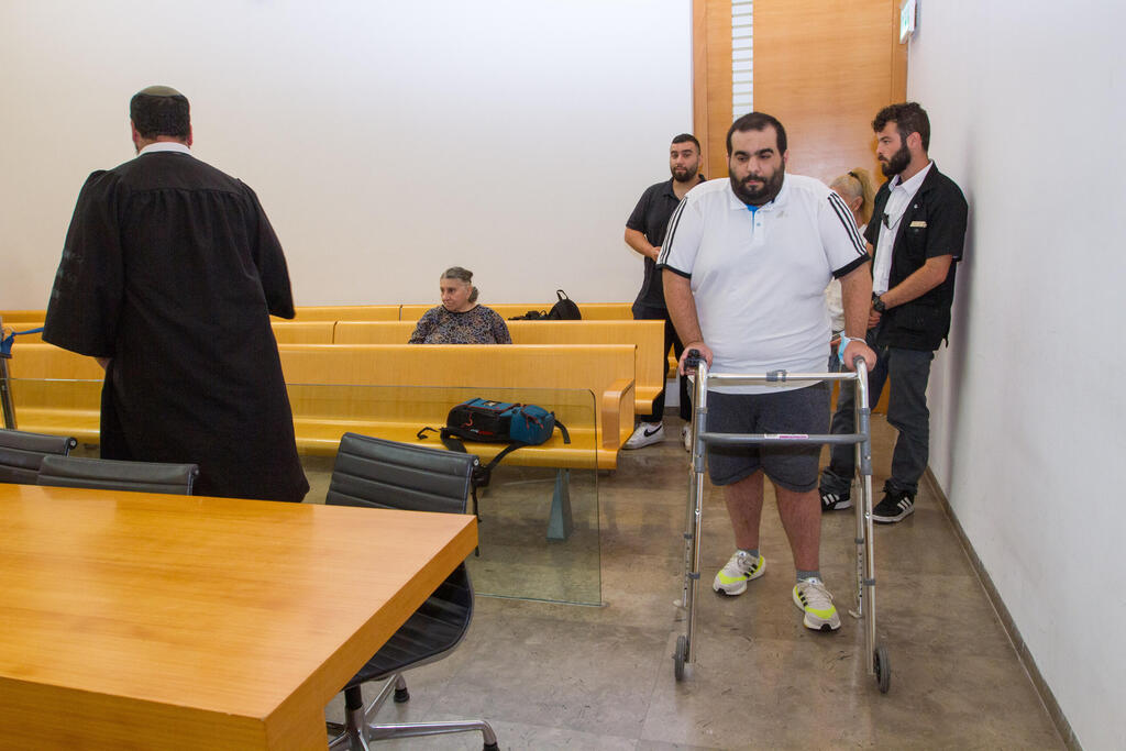 "היה קשה מאוד לראות את הרוע בהתגלמותו". מור ג'אנאשוילי בבית המשפט (צילום: עידו ארז) הנאשם בלינץ'