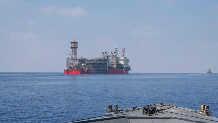 The Karish offshore gas rig 