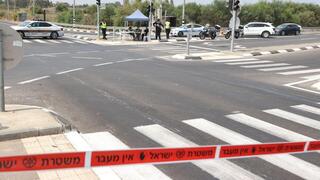 כביש חסום ליד רצועת עזה