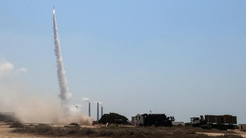 Iron Dome missile defense launched to intercept rocket fire from Gaza 
