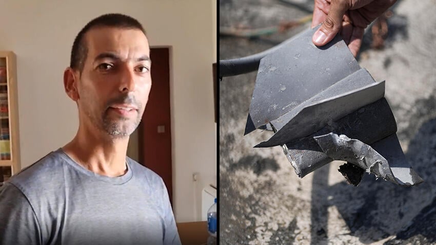 נפילת הרקטה בבית בשדרות