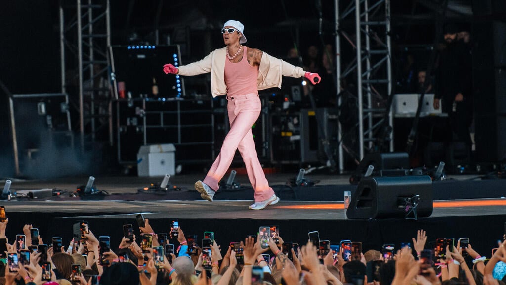 Justin Bieber at a concert in Helsinki (Photo: Henri Juvonen) ג'סטין ביבר