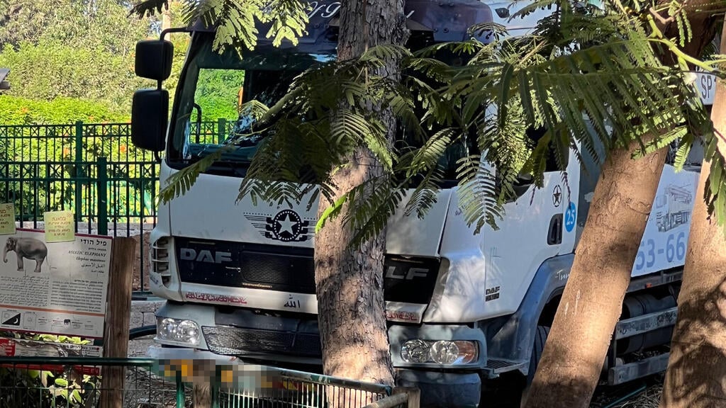 Photo: David Sharabi המשאית שהידרדרה