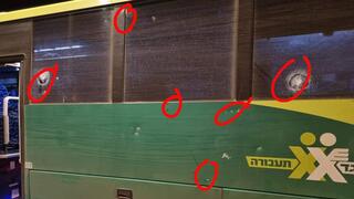 ירי על אוטובוס ישראלי ליד רמאללה