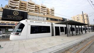 הרכבת הקלה בנסיעת מבחן