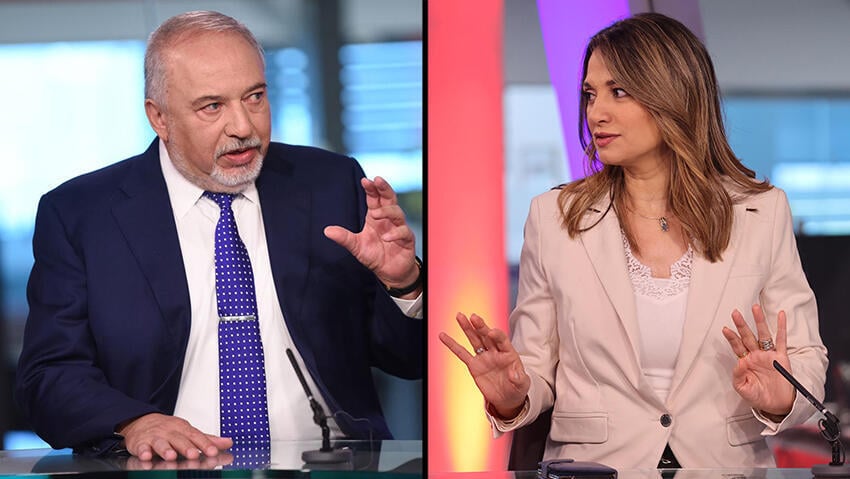 "אין סיבה שלא ייחתם הסכם". שאשא ביטון וליברמן (צילום: יריב קץ , קובי קואנקס) חצי חצאים אביגדור ליברמן, שאשא ביטון