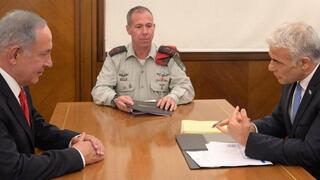 יאיר לפיד ובנימין נתניהו יאיר לפיד ובנימין נתניהו