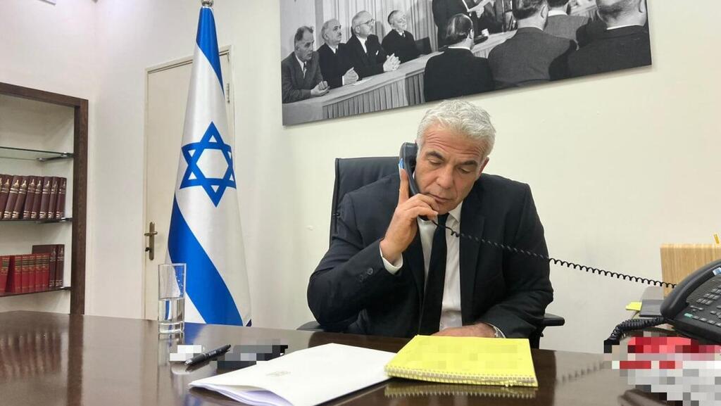 ראש הממשלה יאיר לפיד בשיחתו עם נשיא ארה"ב ג'ו ביידן