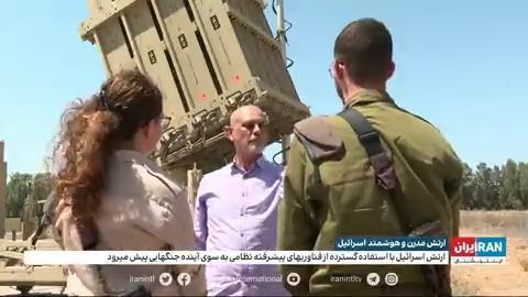 כתב הערוץ משוחח עם לוחמים ליד משגר של כיפת ברזל אסף מפקד סוללת כיפת ברזל במסר לאיראן