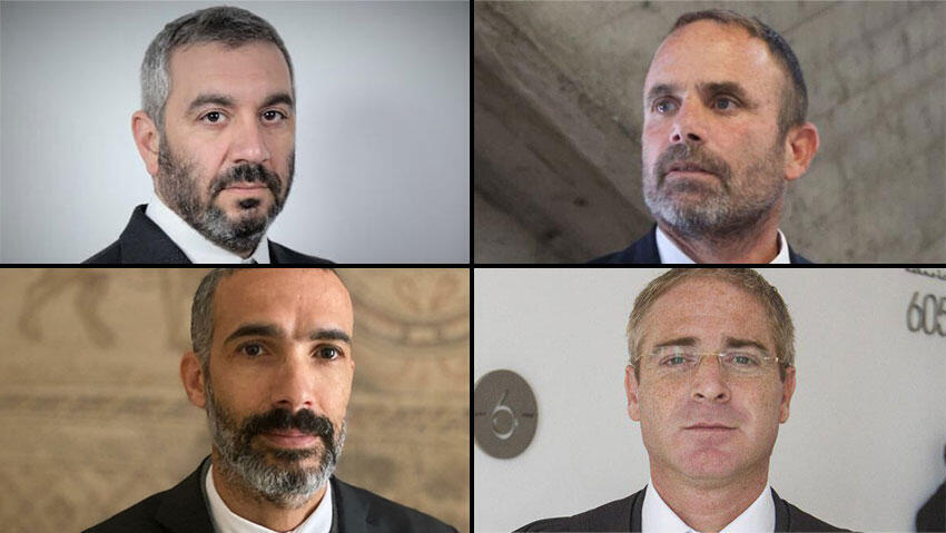 עורכי הדין תמיר סננס, שחר חצרוני, יהלי שפרלינג ודורון נוי (צילום: מוטי קמחי, עידו ארז) עורכי הדין תמיר סננס, שחר חצרוני, יהלי שפרלינג ודורון נוי