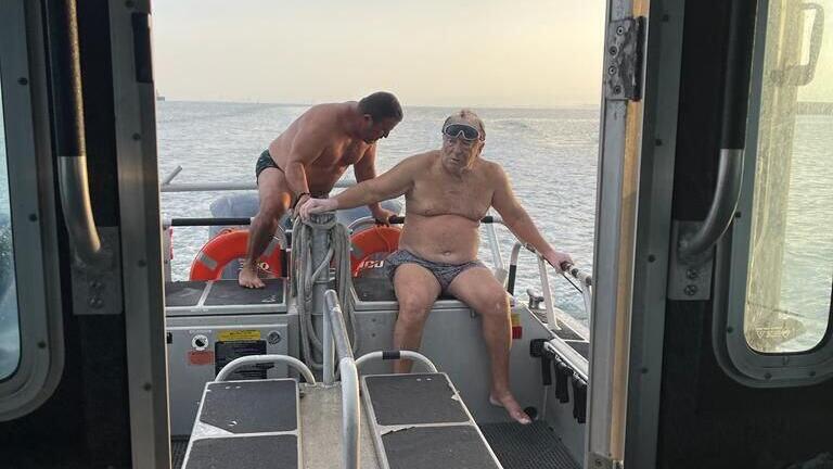 מיכאל נופה לאחר שחולץ