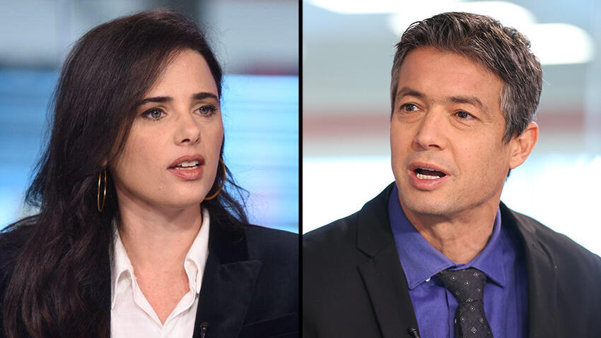 Ayelet Shaked, Yoaz Hendel (Photo: Yoav Dudkevitch) יועז הנדל, איילת דקד