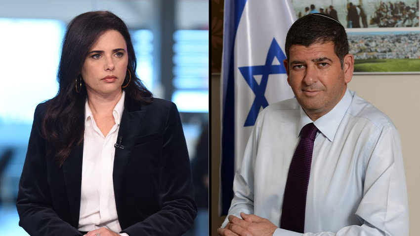 בליכוד הציעו לנתניהו לשריין את יו"ר הבית היהודי בכדי לטרפד את האיחוד. ברודני ושקד (צילום: טנא תקשורת קרדיט) חתי איילת שקד יוסי ברודני