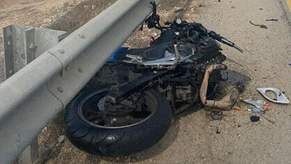 זירת התאונה בכביש 211 סמוך לצומת אשלים