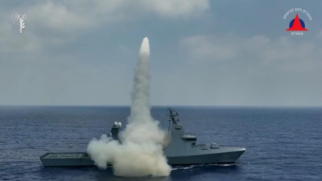 תיעוד: ניסוי צה''ל במערכת טילי ים ''גבריאל 5" נגד ספינות