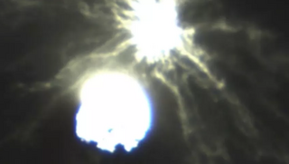 תיעוד הפגיעה באסטרואיד, כפי שצולם מלוויין