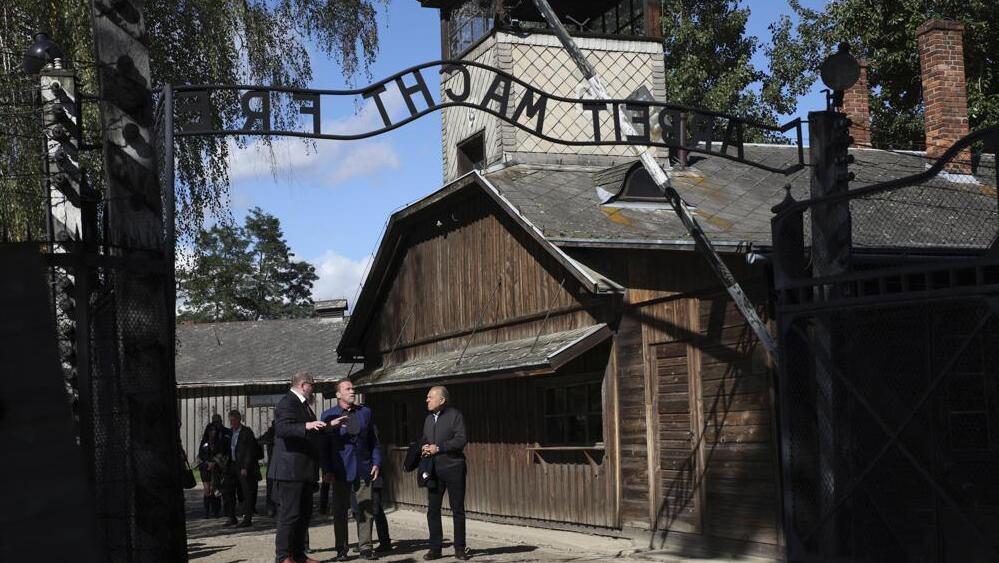 Schwarzenegger visits Auschwitz in message against hatred 